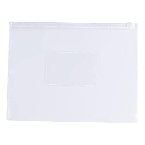 Pack of 12 Janrax A5 Clear Zippy Bags Cover