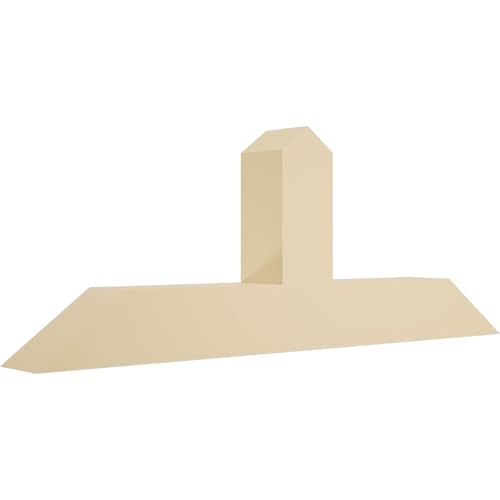 36"W x 13 1/2"H x 4"D x 4"F, 9/12 Pitch, Portland Signature Urethane Gable Bracket, Primed Tan