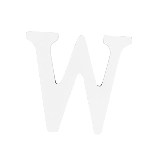 Levemolo Wooden Letter w Decoration Home Ornament for Wedding Birthday Party Cutting for Boys and Girls Educati