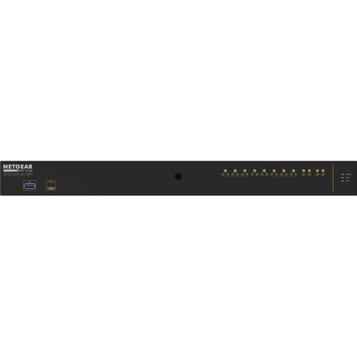 Image of NETGEAR AV Line M4250 12 Port Switch GSM4212PX-100NAS | L3 Managed | 10x1G PoE+ @240W | 2x10G SFP+ | AV GUI | Automatic Configuration | Rack-Mountable | Cloud Care's 3 Year Warranty Included