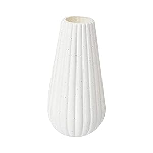 Flower Vase for Home Office Decor, Decorative Vase for Home Decor Center Table Bedroom Living Room & Office Decoration, Flower Holder, Set of 1, White Plastic Vase-image-45