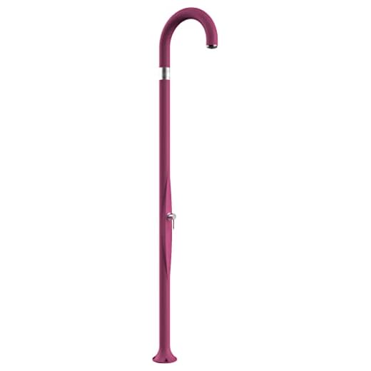 Arkema Funny Yin - Ducha Clásica De Doble Entrada De Agua Caliente Y Fría De Polietileno Hd, Ducha Para Interior Y Exterior Con Mezclador Arkema T105 4003, Fucsia