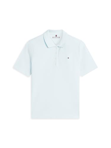 Polo piqué femme Tommy Hilfiger bleu taille L manches courtes 1985