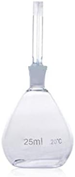 Pasco borosilicate glass specific gravity lab bottle - 25ml