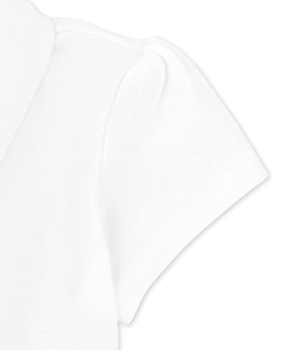 Image of The Children's Place Girls' Toddler Mulipack Short Sleeve Ruffle Pique Polos