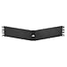 Leviton 49254-BA2 2RU Angled Blank Panel Black