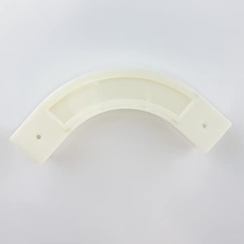 White Track Corner Bend（1 pcs）, TOM TOOL Upgraded Aluminum Curtain Track -Special Accessories for Medium square rail