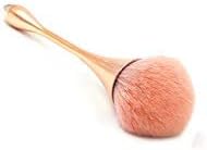 Self tanner Makeup Brush,Large Powder Mineral Brush,Powder Brush and Blush Brush for Daily Makeup (Rose Gold)