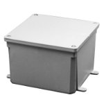 Carlon Molded Non-Metallic Junction Box, 6" x 6" x 4" (Pack of 3) E987RR