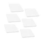 Hemobllo 18 Stück Weiße Schaumstoffblöcke aus Druckfestem Saugfähigem Material 20x20x2cm für Verpackung und Schutz in Werkstatt und Haushalt