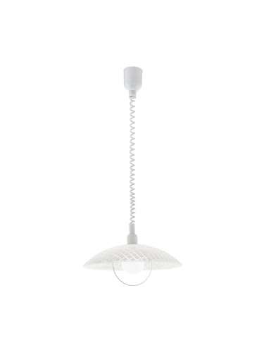 Lustre à suspension moderne blanc pour éclairer une salle à manger