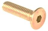(20pcs) 3/8"-16 X 1-1/2 Flat Head Hex Socket Drive Cap Screws, Brass, Ships Free in USA by Aspen Fasteners
