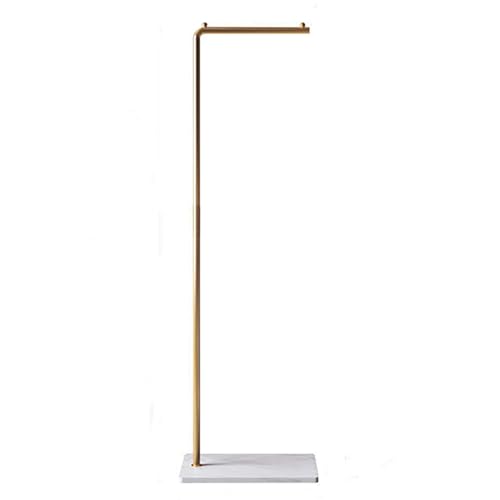 衣類ラック 家庭用ハンガー ハンガーラック ロッドハンガー フロアハンガー 取り外し可能ハンガー 強力な耐荷重 さびにくい 鉄ハンガー 衣類収納 垂直ハンガー 床置きコートラック 落下防止ベース 大容量 多機能 省スペース 家庭用に適しています。 (170cm, 金と白)