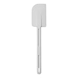 Rubbermaid Commercial Products Scraper Spatula/Food Scraper, 13.5-Inch, Dishwasher Safe, White, Heavy Duty Rubber Silicone Spatula for Resturant/Home Cooking/Baking