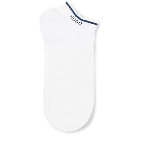 HUGO Men's 2-Pack Logo Combed Cotton Ankle Socks