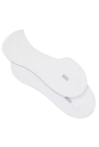 BOSS Men's Two-Pack Low Cut Solid Invisible Socks