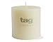 Tag 100063 3 by 4-Inch Unscented Long Burning Pillar Candle, Ivory by TAG Trade Associates Group