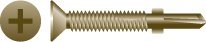 R314W 0.25-20 x 3.25 in. Phillips Flat Head Reamer with Wings Screws W.A.R. Coated Box of 1 000