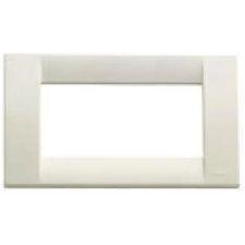  Vimar Serie Eikon Evo – Placca 4 Moduli vetro Serie Eikon Bianco Diamante