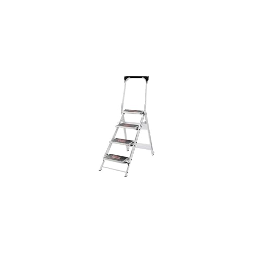 Little Giant Ladder Systems 10410BA Safety Step Ladder Four Step with Bar,…