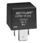 AZ980-1A-12DE, 80AMP Super-ISO Automotive Relay 12VDC Coil SPST-NO (10 Items)