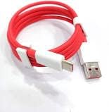 Image of for OnePlus USB-A To Type-C Charging Cable Smartphone 10A 1M DL129 Red IN