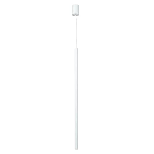 Licht-Erlebnisse Lampe à suspendre blanche grande profondeur de suspension design étroit Ø2,5cm rond G9 Lampe à suspendre moderne cuisine CULT