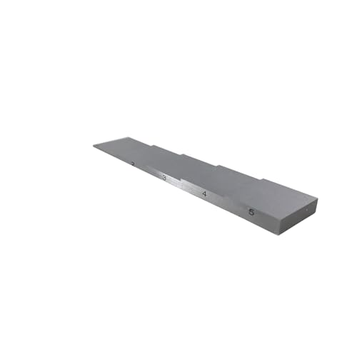 Bloque de Calibración para Prueba Ultrasónica 5 pasos 1mm 2mm 3mm 4mm 5mm para Medidor de Espesor Ultrasónico Acero 1018 en Pruebas NDT miniatura 1