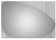 Convex Passenger Side Mirror Replacement Glass for 2012-2016 CHEVROLET SONIC