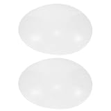 SWOOMEY 2 Pezzi Supporto per Parrucche Forma di Testa Trasparente in Plastica Stand Manichino per Esposizione e Asciugatura Base Dome Antiscivolo per Cappelli e Accessori Capelli
