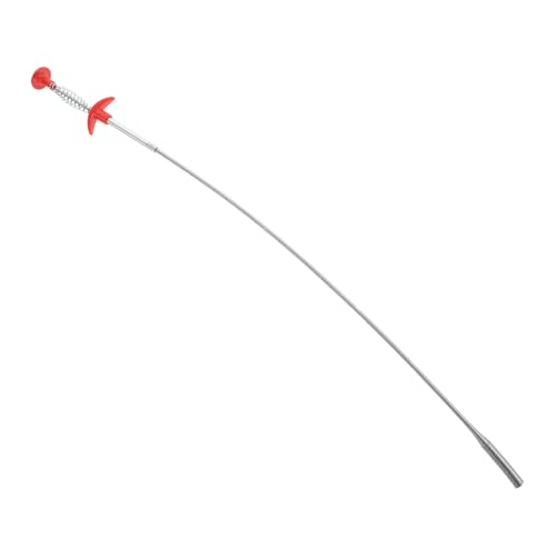 Healvian Herramienta de Limpieza de Tuberías Flexible de Pinza Manual para Destapar Desagües de Cocina y Baño Acero Inoxidable y PP Resistente para Eliminar Obstrucciones y Pelos