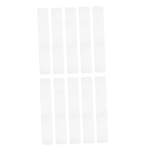 Bandes antidérapantes transparentes PEVA - Lot de 10 protections de sol