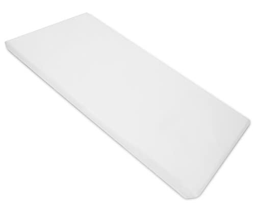 American Baby Company Sábana de microfibra estándar para el cuidado diurno de la siesta, blanca, 24 x 48 x 4 pulgadas, para niños y niñas Cover