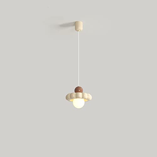 Mini luminaire suspendu blanc lait pour îlot de cuisine et chambre