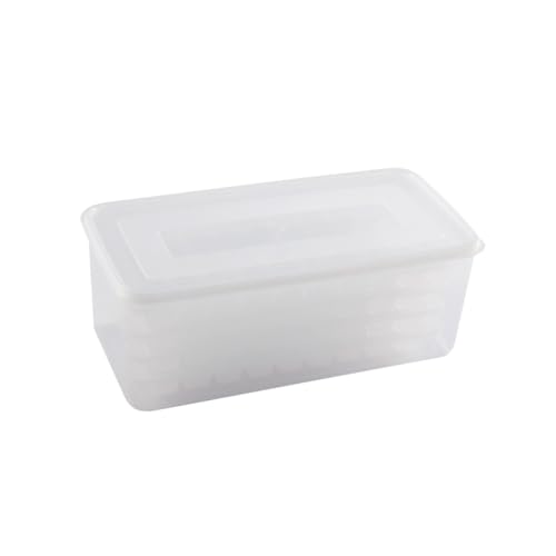 Molde de cubos de hielo cuadrado con tapa y caja de almacenamiento