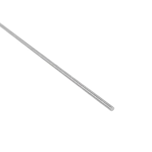 QUARKZMAN 10 Stück Runde Stahlmetallstangen, 0,5 mm x 100 mm Hochgeschwindigkeitsstahl (HSS) Drehbankstangenwerkzeug, für Wellengetriebe, Langweilmaschinen, Miniatur-DIY-Bastelarbeiten