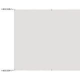 vidaXL Senkrechtmarkise Sichtschutz Windschutz Sonnenschutz Markise Vertikalmarkise Seitenmarkise Balkon Garten Terrasse Weiß 100x800cm Oxford-Gewebe