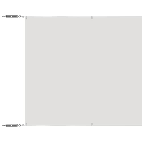 vidaXL Senkrechtmarkise Sichtschutz Windschutz Sonnenschutz Markise Vertikalmarkise Seitenmarkise Balkon Garten Terrasse Weiß 100x800cm Oxford-Gewebe