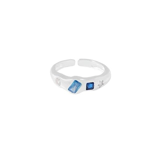 Bague ouverte en diamant pour femme active et style minimaliste