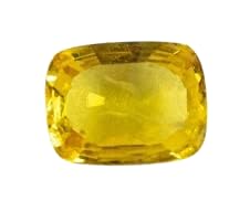 Saphir jaune de Ceylan véritable non chauffé contre le doute spirituel