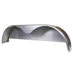 Premium 2-Pack Diamond Plate Aluminum Tandem Teardrop Fenders for Double Axle Trailer - 72”L x 10”W x 20”H | Heavy-Duty .063” Thick with Fender Backs for Superior Strength & Corrosion Resistance