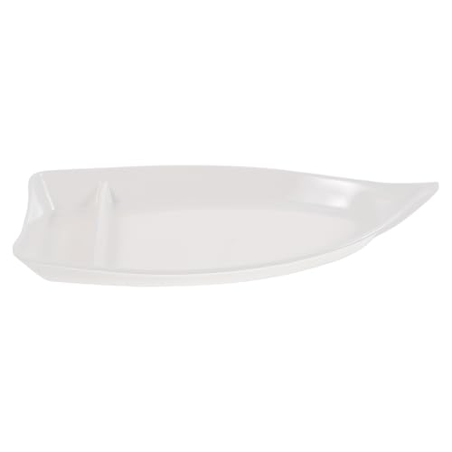 Bandeja japonesa para sushi melamina forma barco miniatura 1