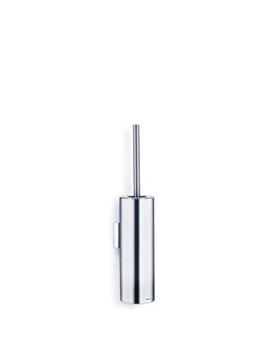 Image of blomus Wall-Mounted Toilet, matt Brushed, Closed, Silver, H 46 cm, L 11 cm, O 9 cm
