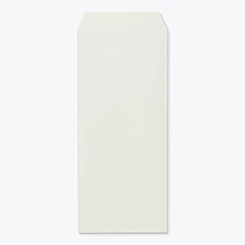 山櫻 封筒 長4 中貼 ECグレーCoC 紙厚80g 〒枠ナシ 100枚 / B5三折用 パステルカラー 無地 郵便番号枠なし 00518024-0100