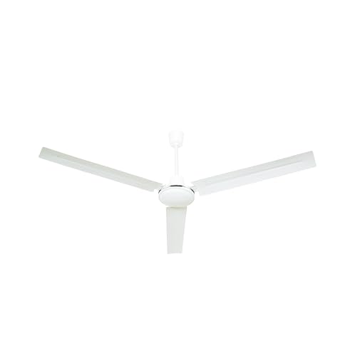 Ventilatore da Soffitto Industriale in Acciaio 3 Pale ø 142 cm ZFS8124