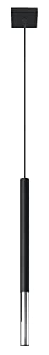 SOLLUX lighting Hängelampe Pendelleuchte Hängeleuchte - Deckenlampe Stahl - 1 Flammig - LED Lampe Glühbirne - Schwarz Chrom Mozaica SOLLUX lighting Hängelampe Pendelleuchte Hängeleuchte - Deckenlampe Stahl - 1 Flammig - LED Lampe Glühbirne - Schwarz Chrom Mozaica