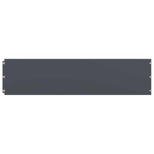 Embellece el jardín y decora la valla, borde de césped de acero laminado en frío, antracita, bordes flexibles para jardín/patios, 10 x 25 x 103 cm