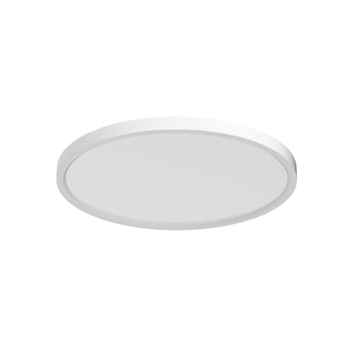 LightingWill 15.7 Inch LED Flush Mount Ceiling Light Fixture, 5000K Daylight White, 3800LM, 32W, Flat Modern Round Lighting Fixture, 320W Equivalent White Ceiling Lamp for Kitchens, Bedrooms.etc.