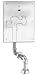 Sloan ROYAL 153-WB ES-S Water Closet Flushometer with Wall Box, Conce