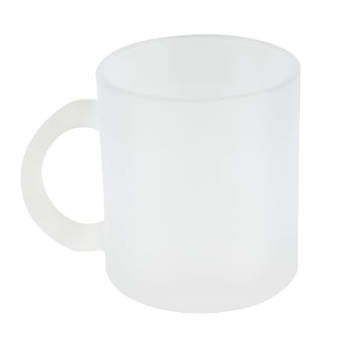 Set de 12 mugs de vidrio esmerilado 11oz para sublimación miniatura 4